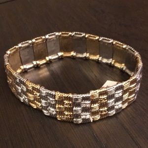 Lia Sophia stretch bracelet basketweave